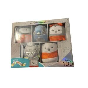 New Sealed Squishmallows 5" Disney 100th Anniversary Limited Edition 5-Pack